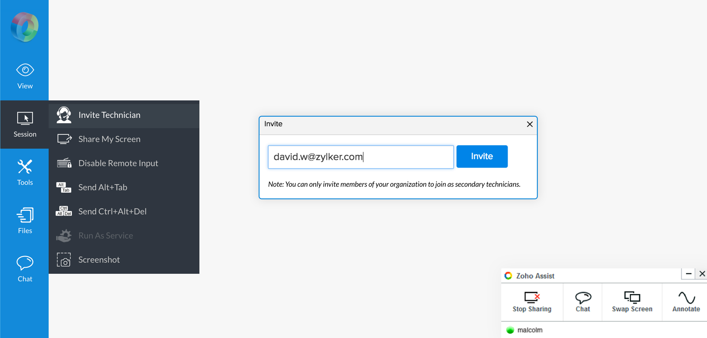 Instant remote support - Zoho Assist