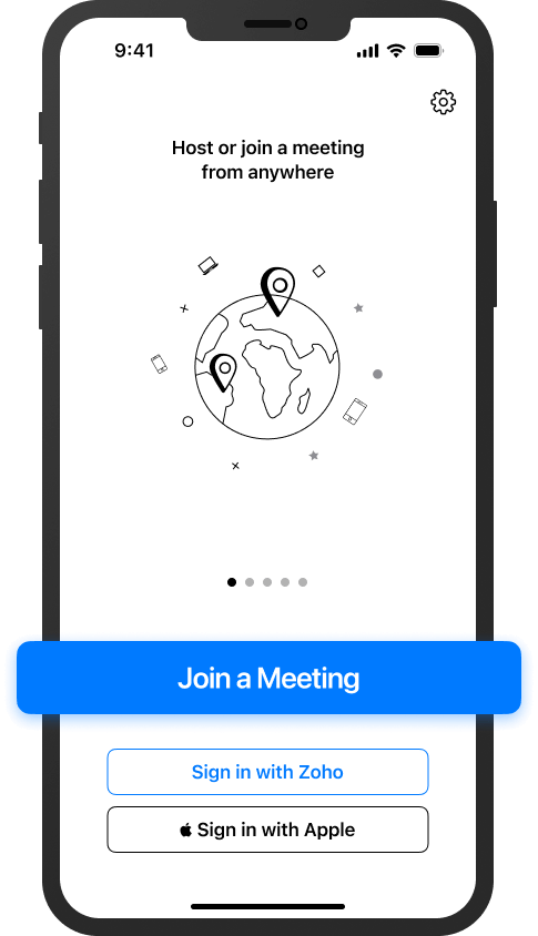 Conduct meetings from your mobile device