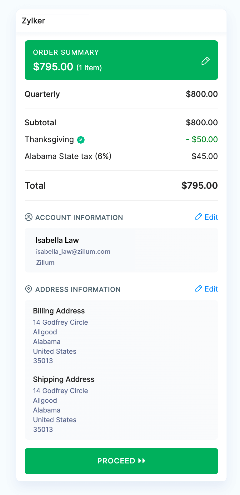 hosted payment page