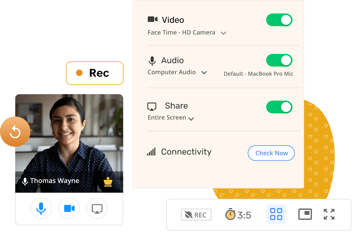 Session recording in Webinar Platform